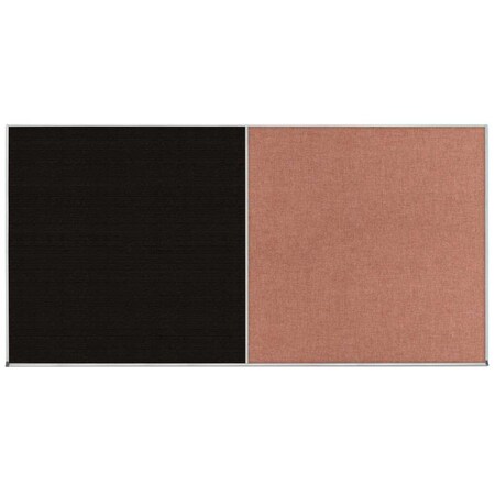 United Visual Products Enclosed Corkboard, 1 Door, 18"x24", 4" Fra UV3414-GOLD-PUMICE
